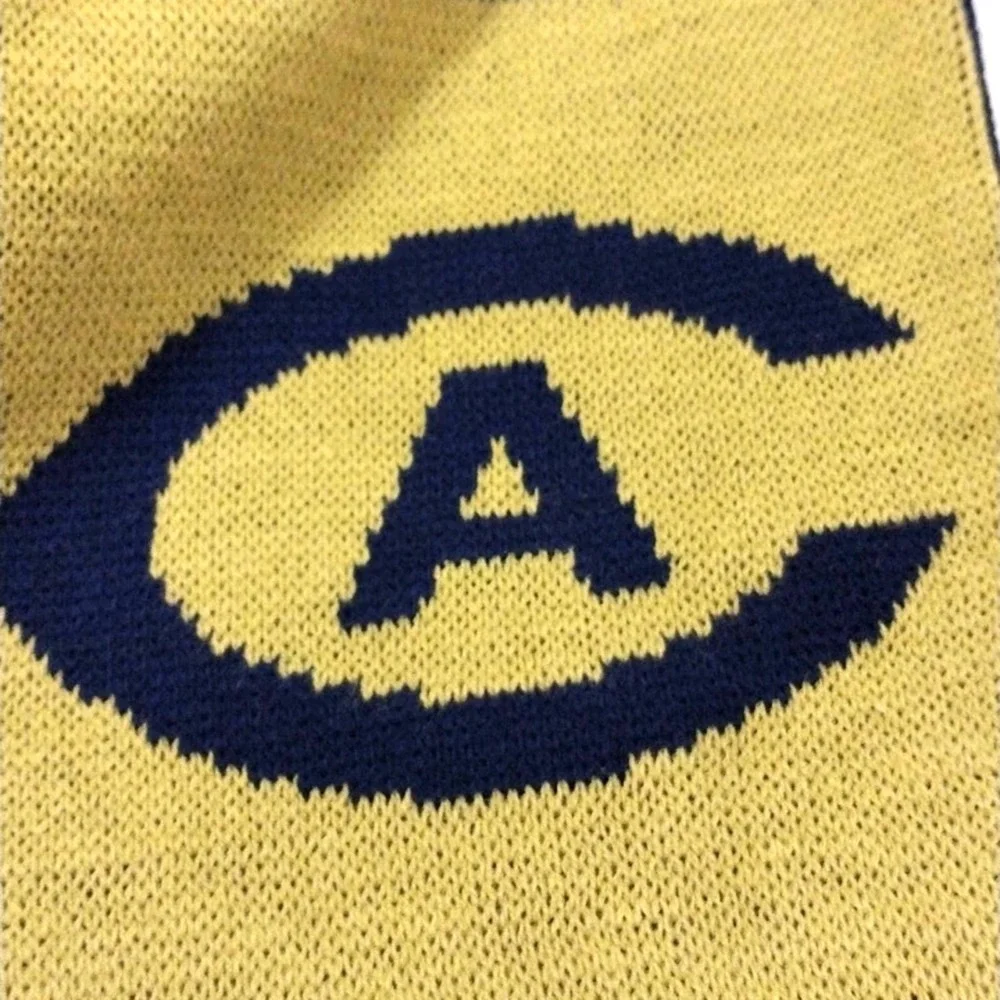 UC‎ Davis Soccer Scarf Blue & Gold UNISEX Fringed Scarf University of California
